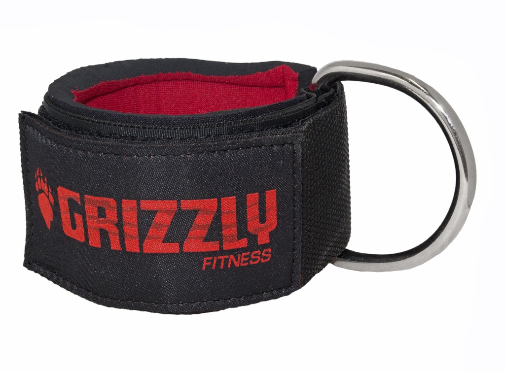 Courroie Grizzly pour la cheville en néoprene avec anneau en D pour poulie - Rég.: 29,95$
