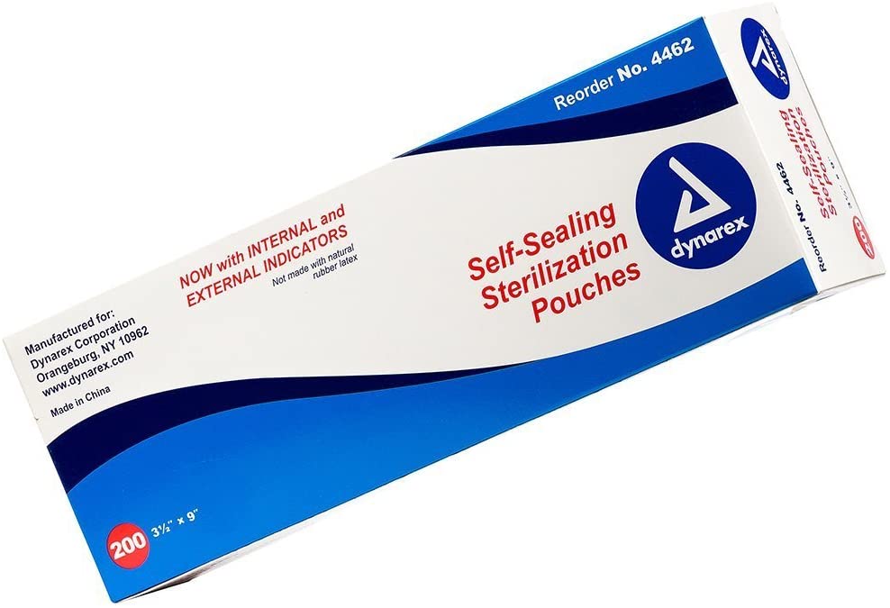 Self-sealing strerilization pouches [3.50" x 9.00"]