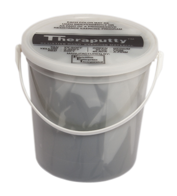 [103-909] Theraputty exercise putty (Black [x-heavy], 2.27 Kg (5.00 lbs))
