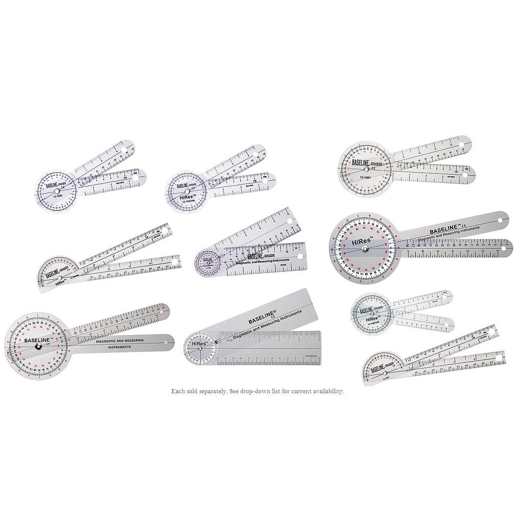 [103-444] Goniometers (Normal, 15.24 cm (6.00"), Plastic, 180°)