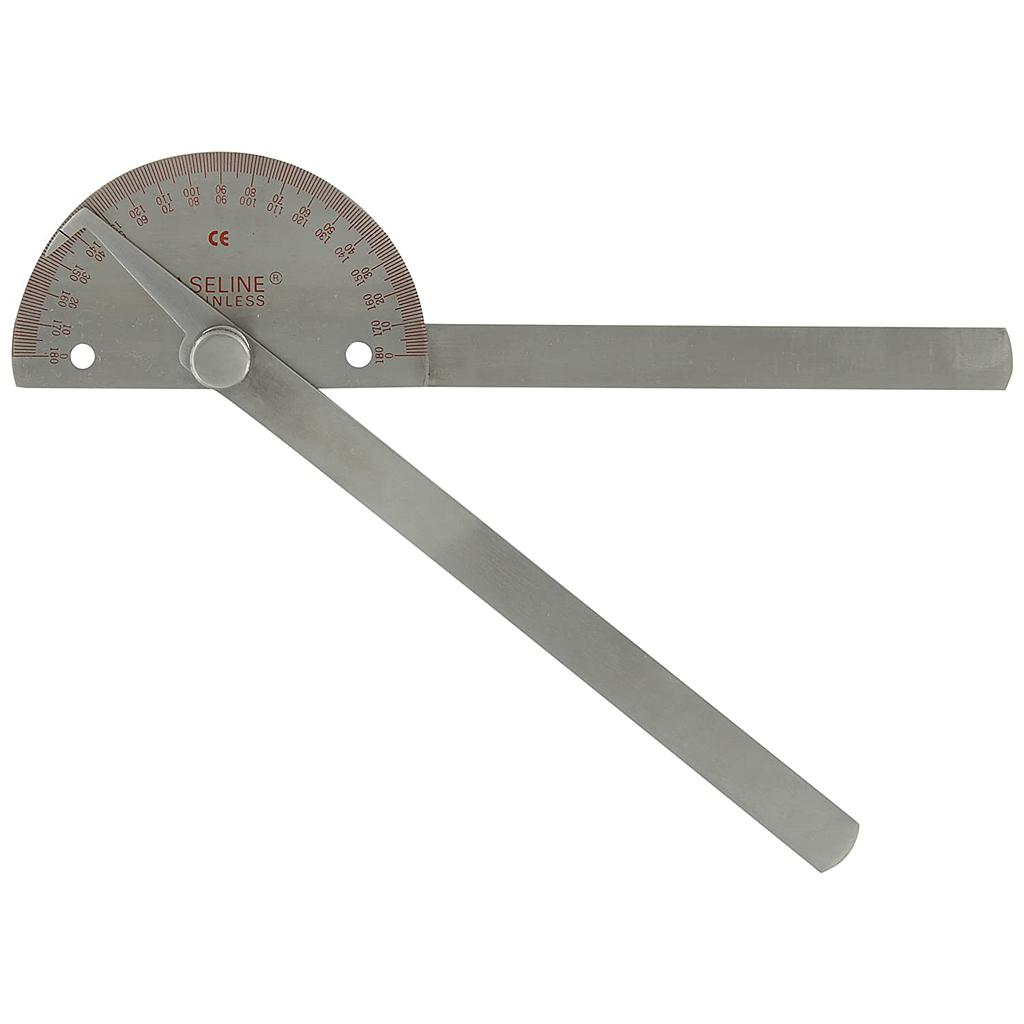 20 cm (8") 180 degree stainless steel goniometers
