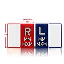 Marqueurs radiographiques 4 cm (1.75") en plomb auto-adhésifs