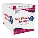 Non-woven cotton gauzes, 4 ply - 5 cm (2") x 5 cm (2") - Sterile