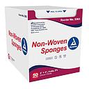 Non-woven cotton gauzes, 4 ply - 7.6 cm (3") x 7.6 cm (3") - Sterile