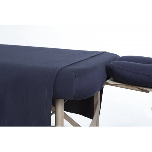 [121-267] Drap contour pour table de 73" (183 cm) (Bleu marine, 60.96 cm - 71.12 cm (24.00" - 28.00"))