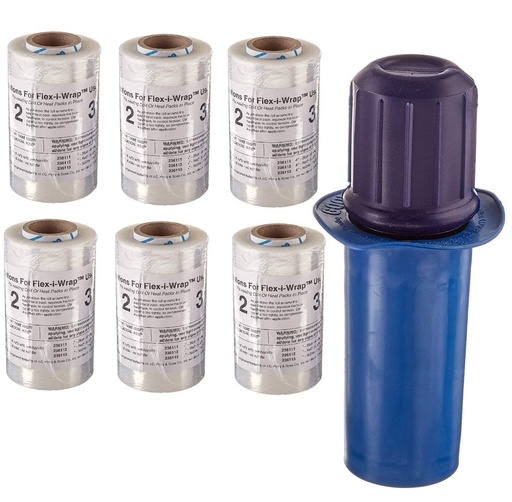 [101-111] Flexi-wrap 10 cm (4") - 6 rolls with handle