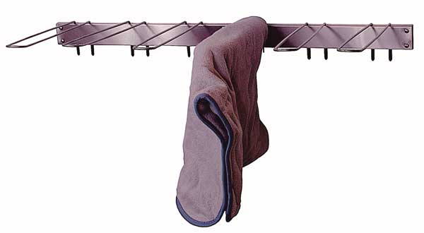 Wall-mounted drying rack for hot pack covers