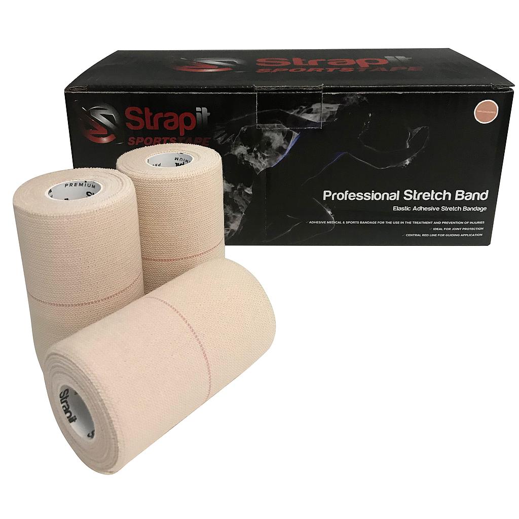 [121-165] Professionnel Stretch Band Red Line - 7.5 cm (3") - Unitary