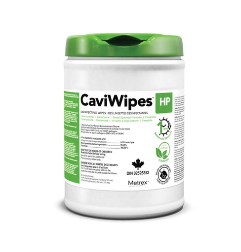 [121-966] Alcohol-free hydrogen peroxide disinfectant wipes - CaviWipes HP