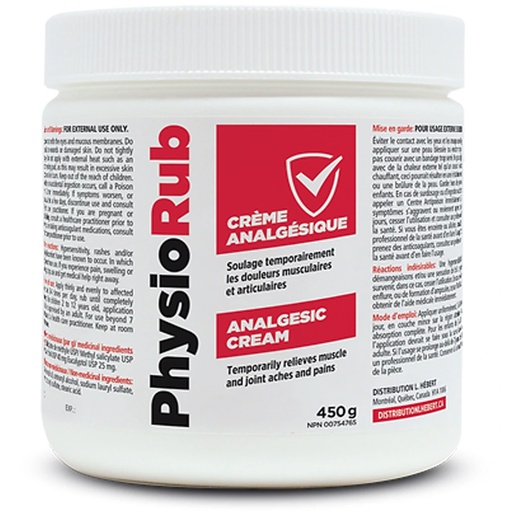 [122-951] Créme de massage Analgésique PhysioRub - 450g
